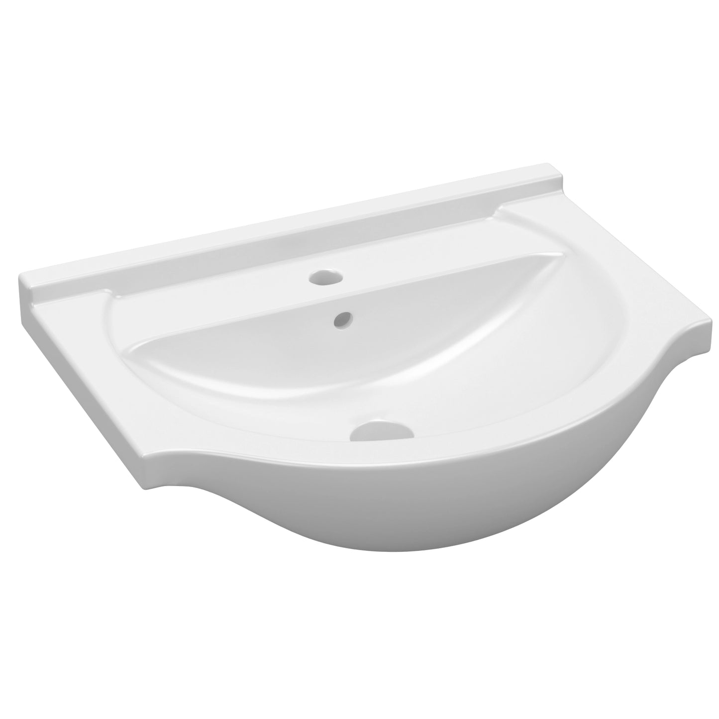 Ashlar 450mm 1 Tap Hole Ceramic Washbasin