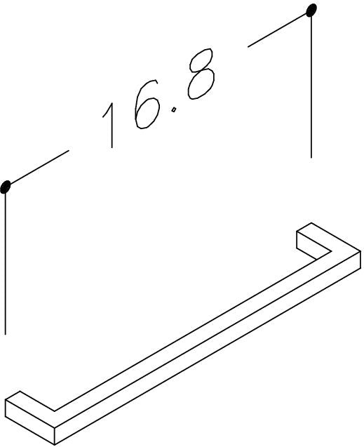 Ashlar 168mm Drawer Handle - Chrome