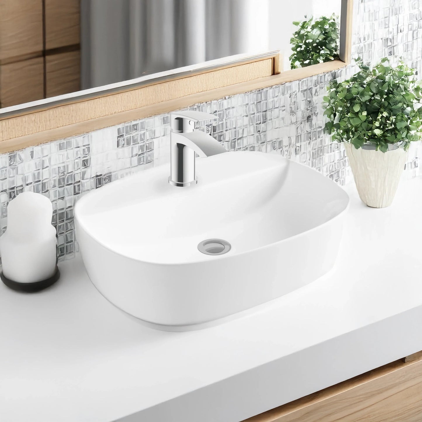 Hampton 500mm Round Freestanding Bowl Basin - White