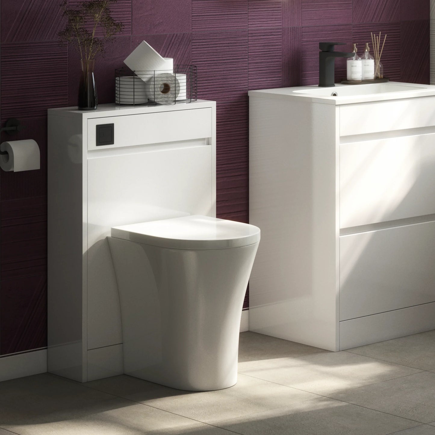 Granby 500mm x 850mm x 250mm WC Unit Only - Matt White