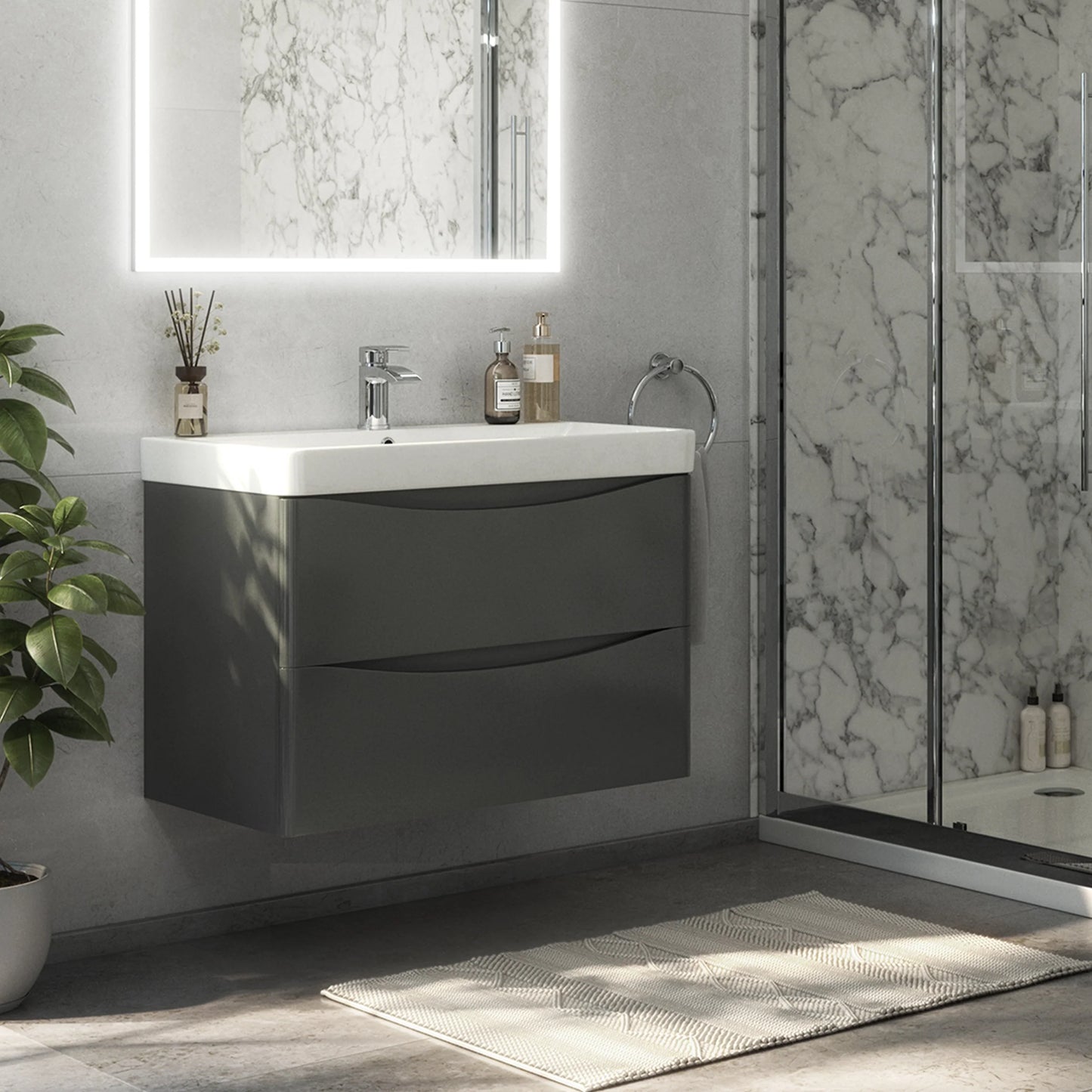 Portland 800mm x 460mm 1 Tap Hole Ceramic Basin
