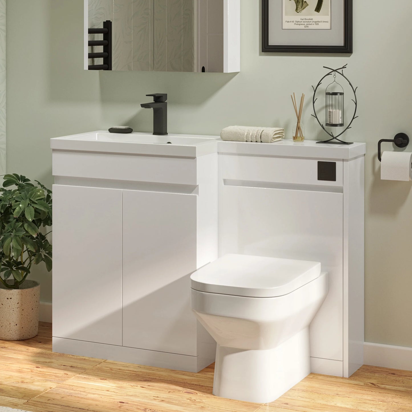 Slateford 500mm x 830mm x 220mm WC Unit Only - Matt White
