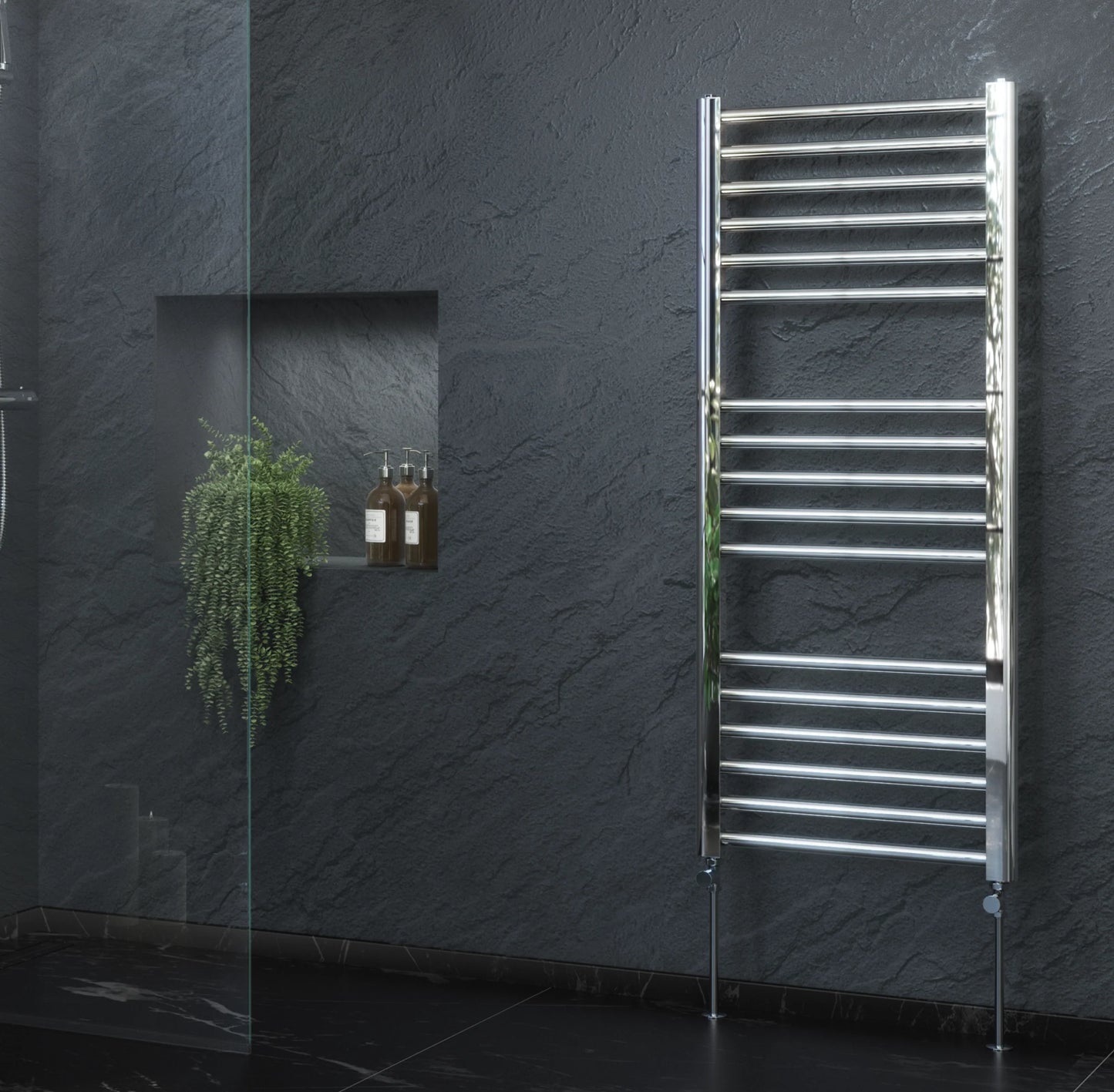 Terrano Straight Chrome Towel Warmer