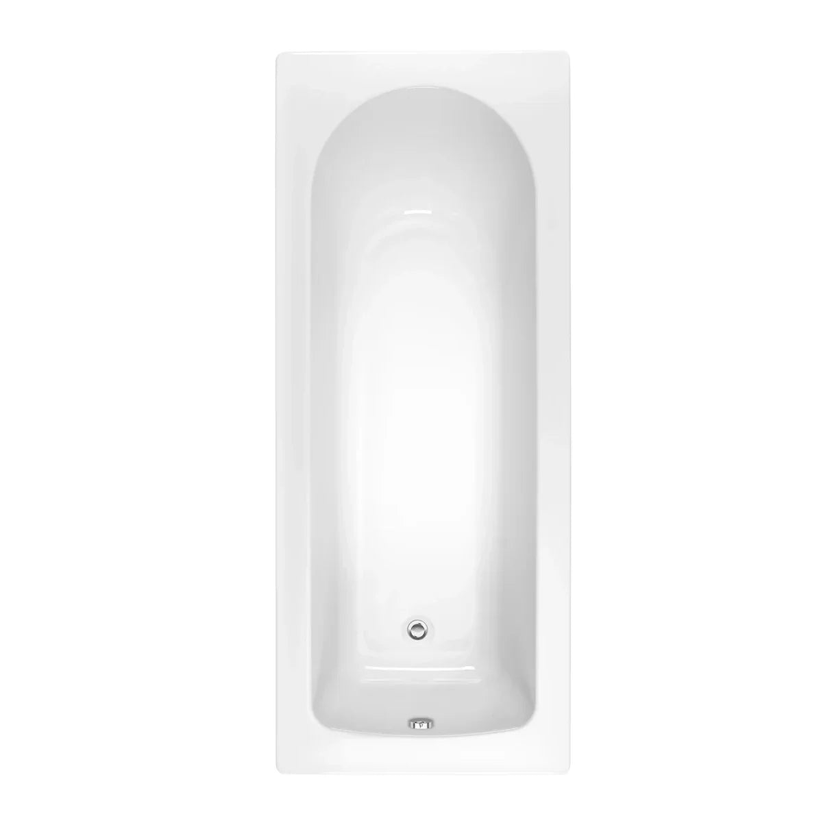 Harper & Brooke Cavetto Toughened 1500mm x 700mm Single Ended Bath
