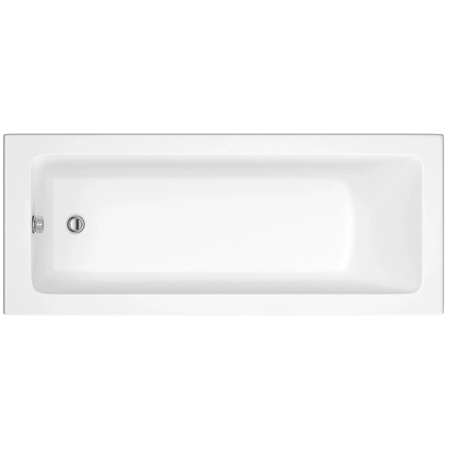 Harper & Brooke Corbel Toughened 1700mm x 700mm Single Ended Bath
