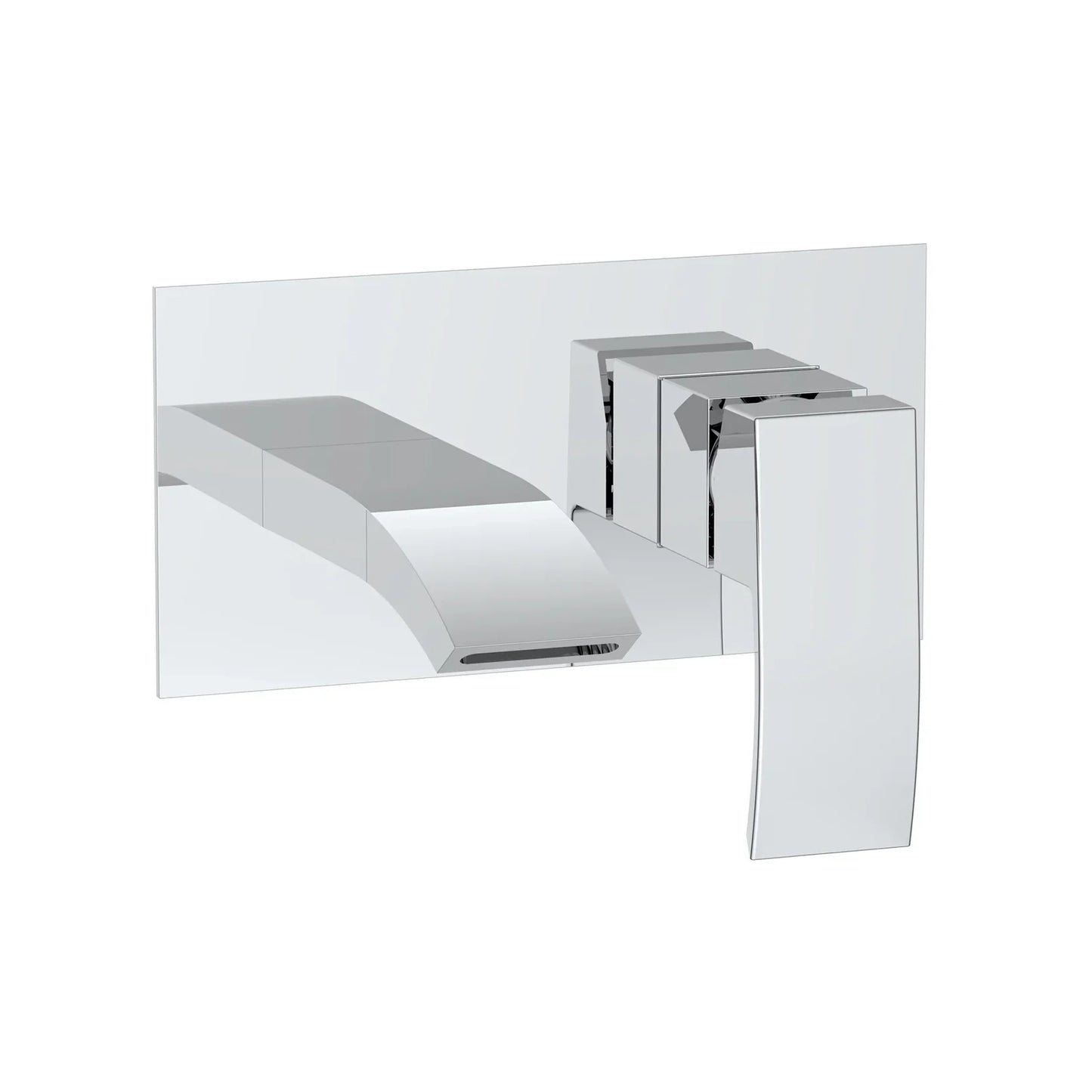 Harper & Brooke Tudor Wall Mounted Basin Filler w/ Pop Up Waste - Chrome