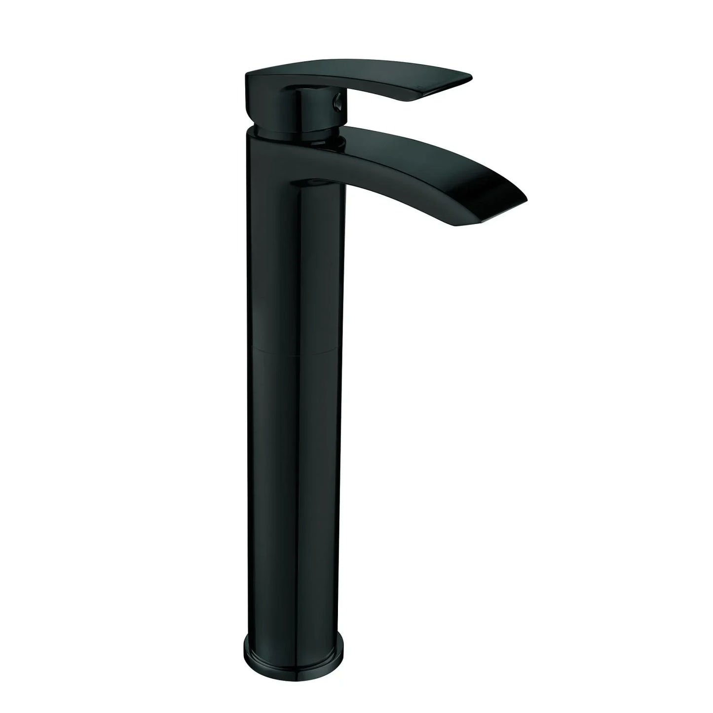 Harper & Brooke Tudor Electroplated Tall Mono Basin Mixer w/ Pop Up Waste - Black