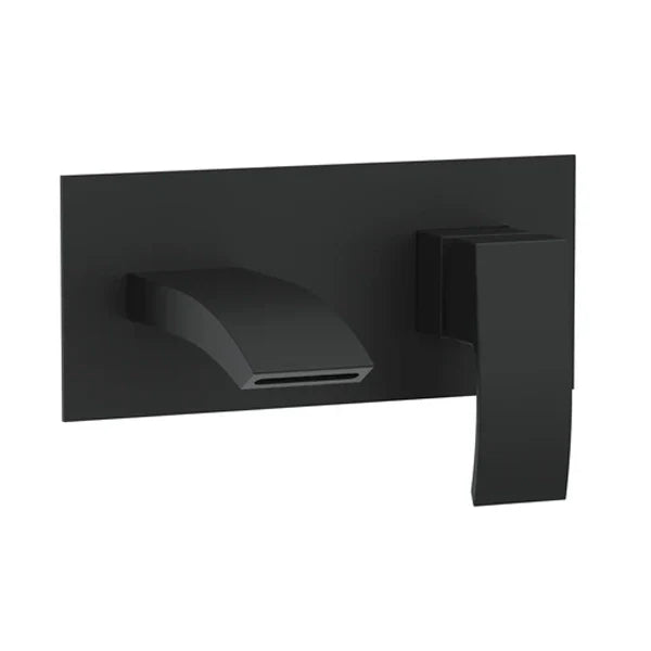 Tudor Electroplated Wall Mounted Bath Filler - Black