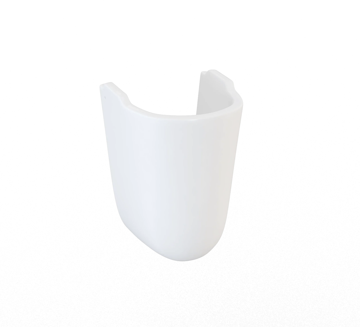 Harper & Brooke Chiltern 350mm x 225mm Semi Pedestal - White