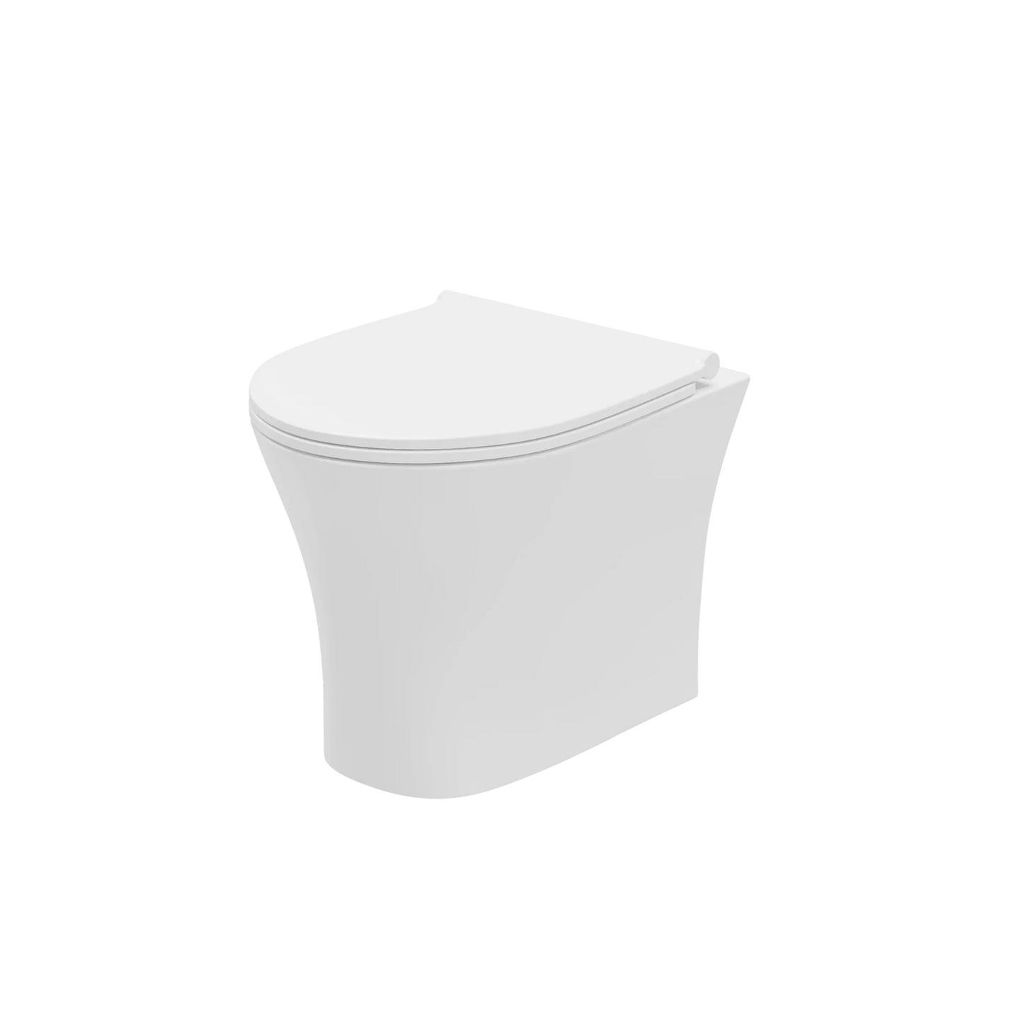 Harper & Brooke Hampton Rimless 350mm x 460mm x 350mm Wall Hung Pan - White
