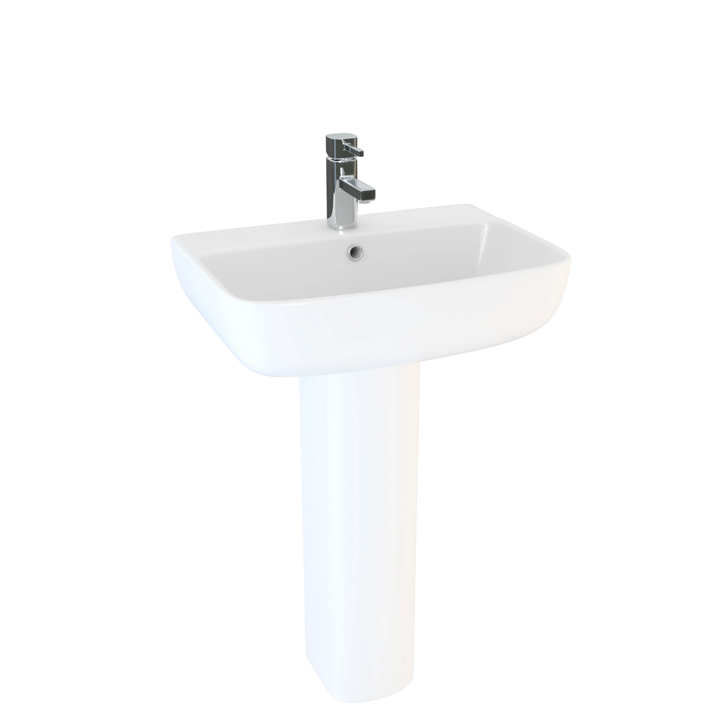 Harper & Brooke Sienna 550mm Thin Lipped Square Basin