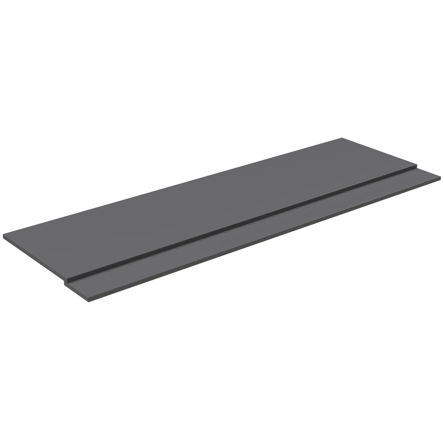 Harper & Brooke Granby 1700mm 2 Piece Bath Panel - Matt Grey