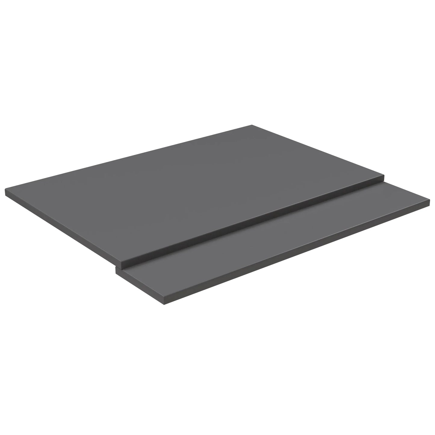 Harper & Brooke Granby 800mm 2 Piece Bath Panel - Matt Grey