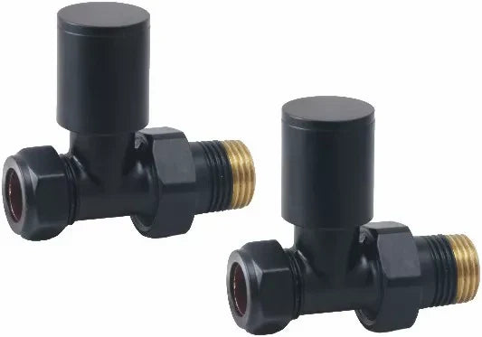 Harper & Brooke TMV Non-Thermostatic Straight Valve - Black