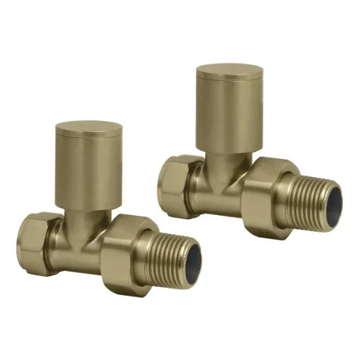 Harper & Brooke TMV Non-Thermostatic Straight Valve - Brushed Brass