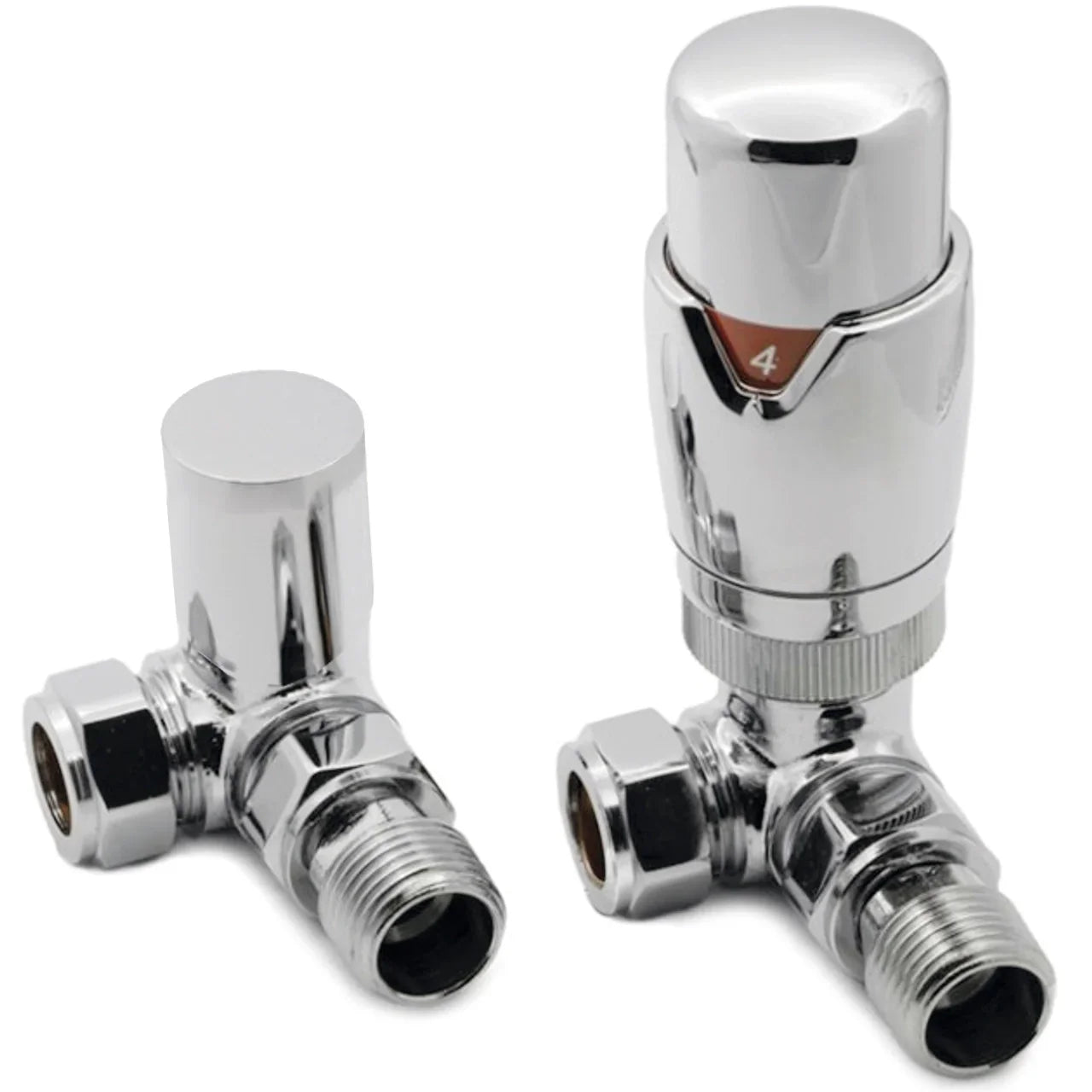 Harper & Brooke TMV Thermostatic Corner Valve - Chrome