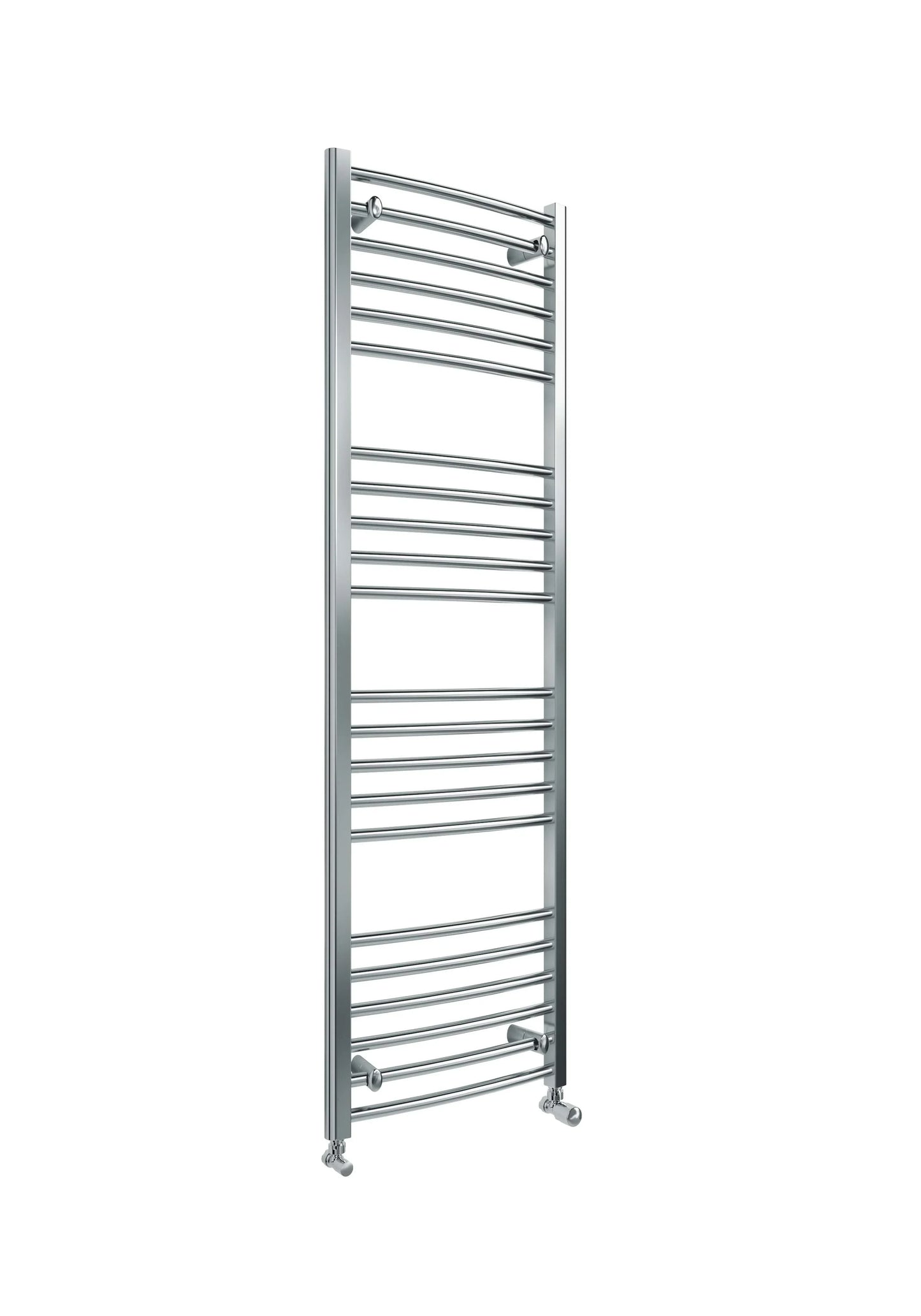 Harper & Brooke Terrano Curved 1600 x 500mm Towel Warmer - Chrome