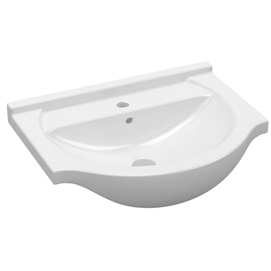 Ashlar 450mm 1 Tap Hole Ceramic Washbasin