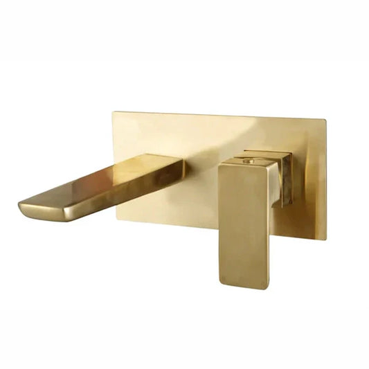 Morley PVD Coated Wall Mounted Bath Filler - Brushed Brass