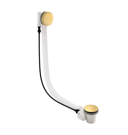 Harper & Brooke PVD Coated Pop Up Bath Waste Assembly - Brushed Brass