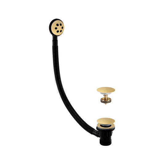 Harper & Brooke PVD Coated Click Clack Bath Waste Assembly - Brushed Brass