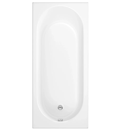Harper & Brooke Argento Toughened 1700mm x 750mm Single Ended Bath