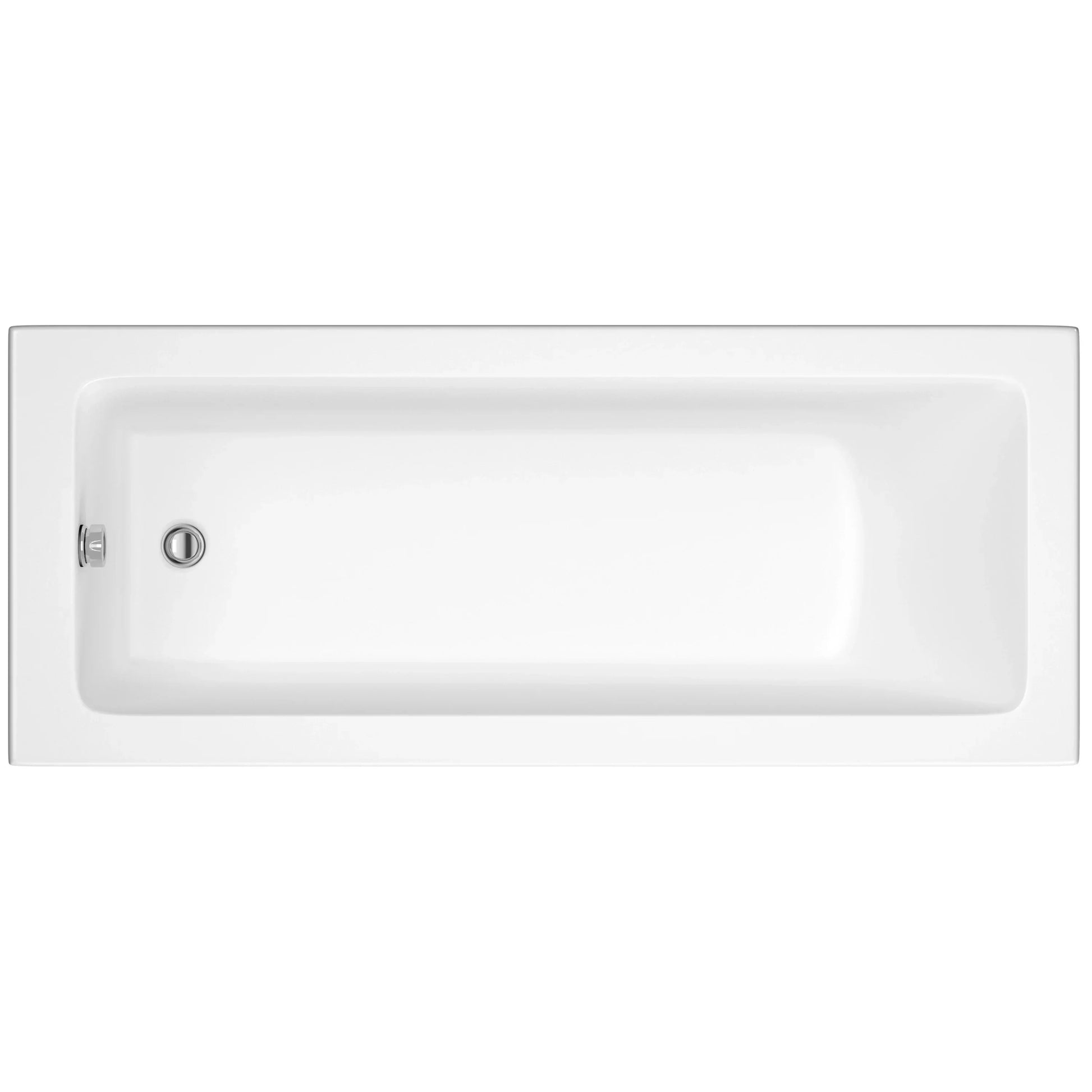 Harper & Brooke Corbel Toughened 1700mm x 750mm Single Ended Bath
