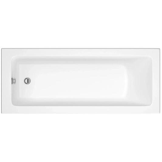 Harper & Brooke Corbel Toughened 1700mm x 750mm Single Ended Bath