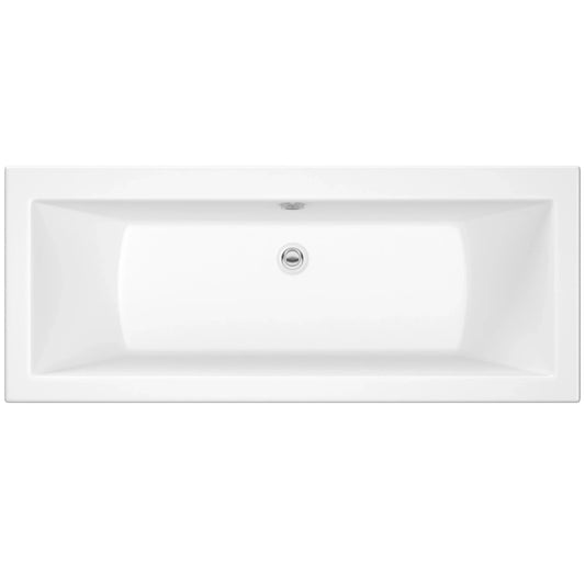 Harper & Brooke Marbury Toughened 1700mm x 700mm Double Ended Bath