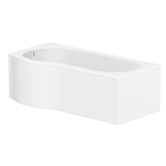 Harper & Brooke Hearth Toughened 1700mm x 850mm P Shaped Bath