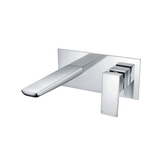 Harper & Brooke Morley Wall Mounted Basin Filler w/ Pop Up Waste - Chrome