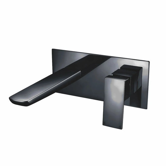 Harper & Brooke Morley Electroplated Wall Mounted Bath Filler - Black