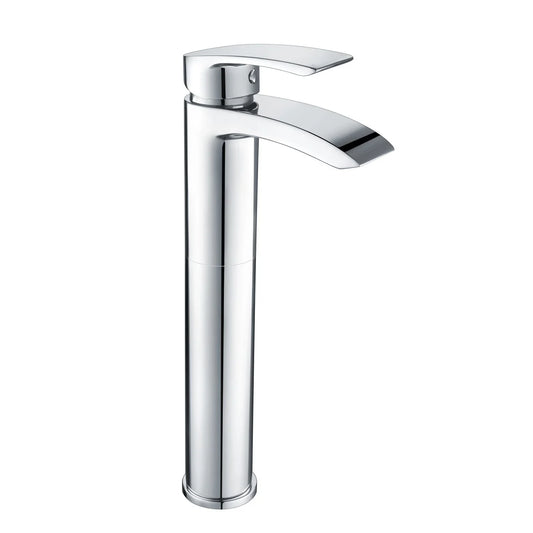 Harper & Brooke Tudor Tall Mono Basin Mixer w/ Pop Up Waste - Chrome