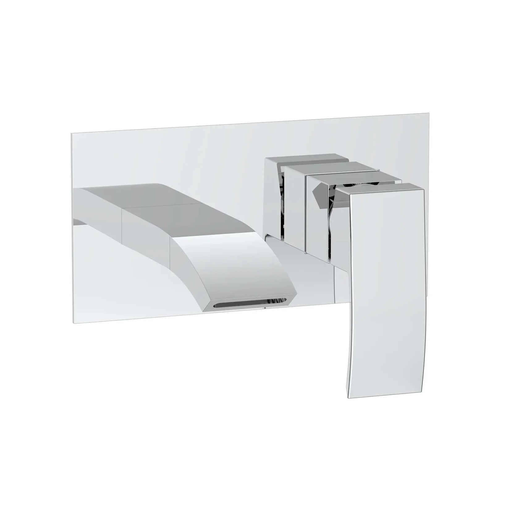 Harper & Brooke Tudor Wall Mounted Basin Filler w/ Pop Up Waste - Chrome