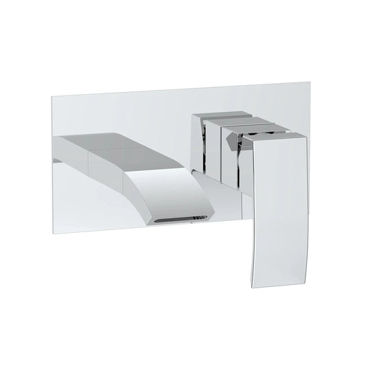 Harper & Brooke Tudor Wall Mounted Basin Filler w/ Pop Up Waste - Chrome