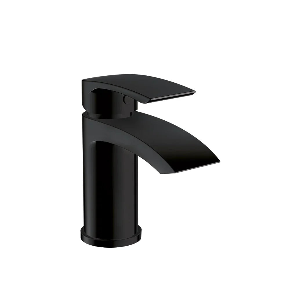 Harper & Brooke Tudor Electroplated Mono Basin Mixer w/ Pop Up Waste - Black