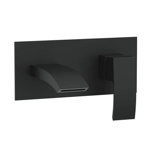 Tudor Electroplated Wall Mounted Bath Filler - Black