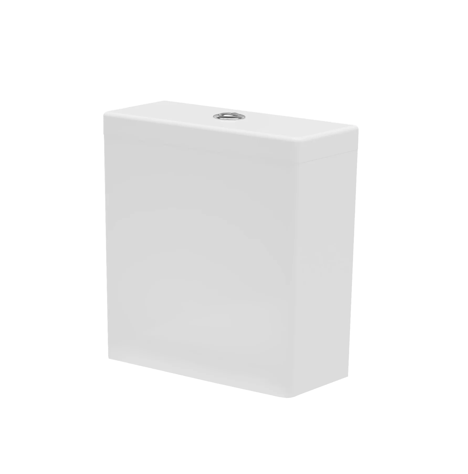 Harper & Brooke Chiltern Round 390mm x 375mm 6/4L Dual Flush Cistern & Mechanism - White