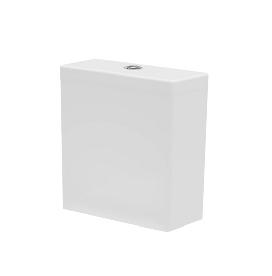 Harper & Brooke Chiltern Round 390mm x 375mm 6/4L Dual Flush Cistern & Mechanism - White