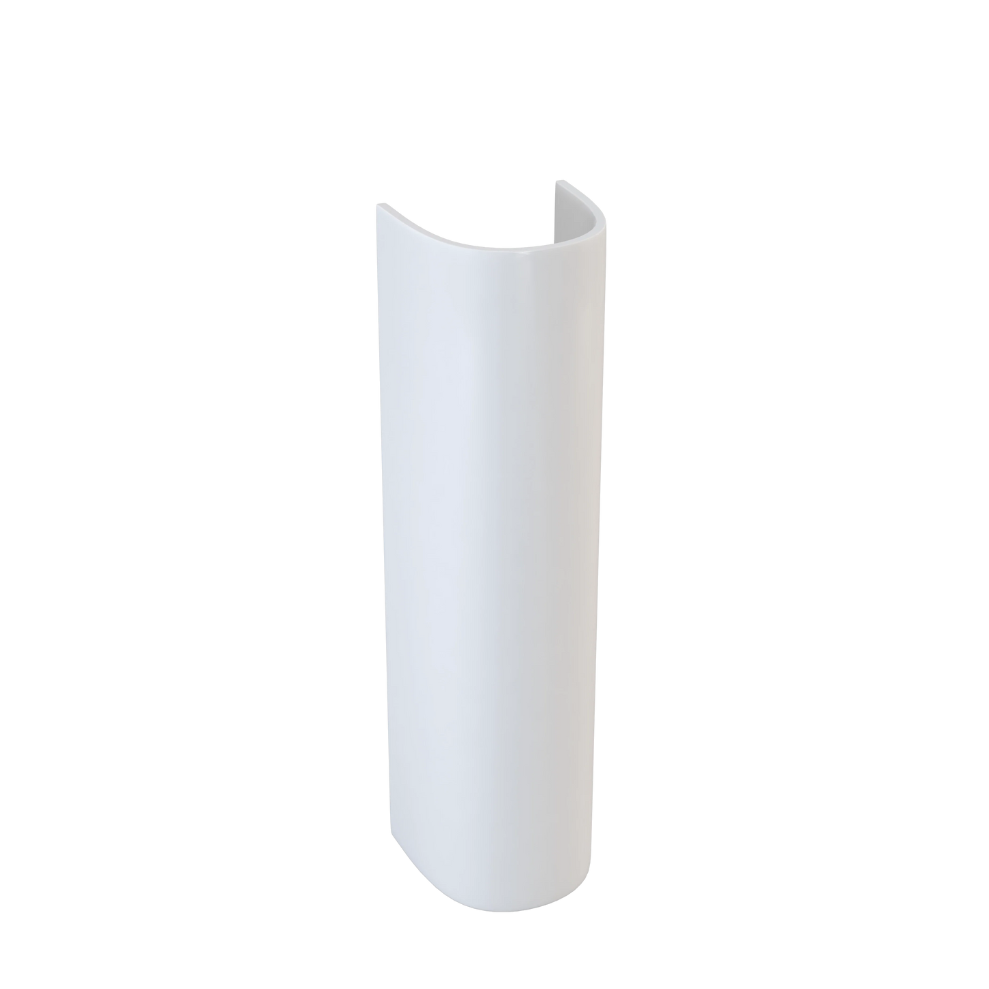 Harper & Brooke Hampton Round 680mm x 185mm Full Pedestal - White