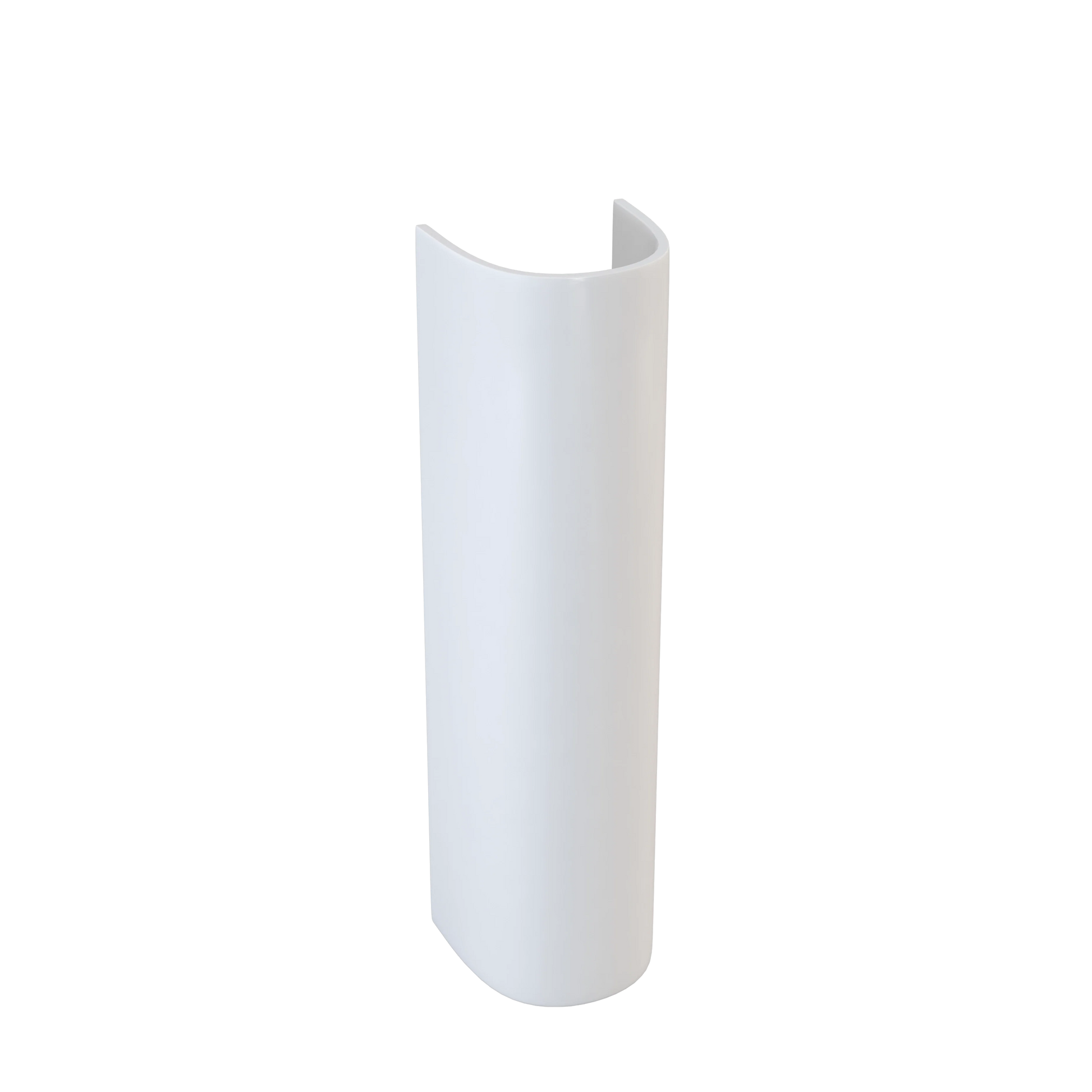 Harper & Brooke Hampton Round 680mm x 185mm Full Pedestal - White