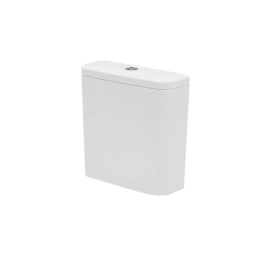 Harper & Brooke Hampton 390mm x 380mm 6/4L Dual Flush Cistern & Mechanism - White