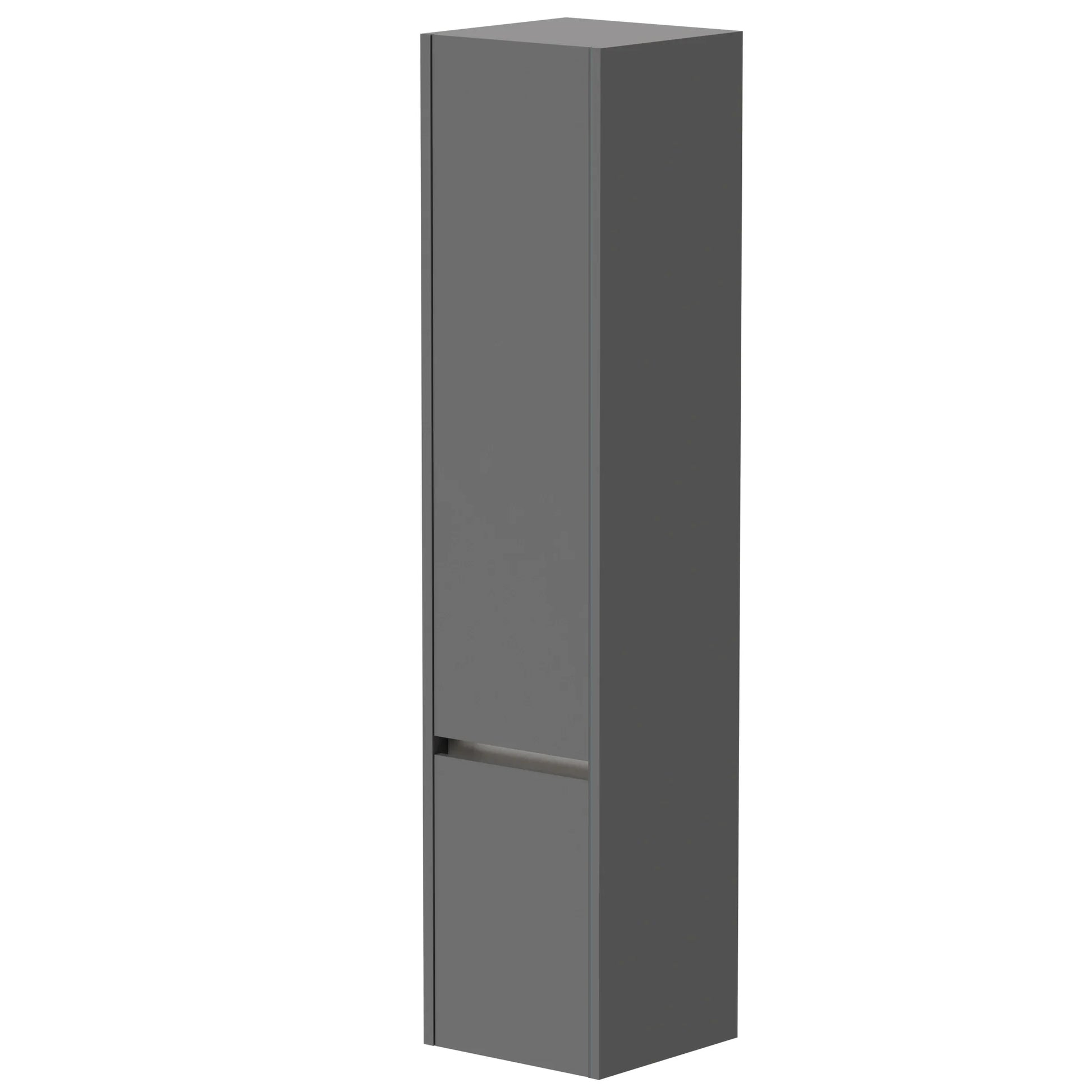Harper & Brooke Granby 1625mm x 380mm x 375mm 2 Door Tall Boy Storage Unit - Matt Grey