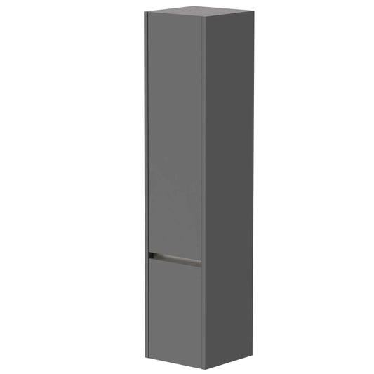 Harper & Brooke Granby 1625mm x 380mm x 375mm 2 Door Tall Boy Storage Unit - Matt Grey