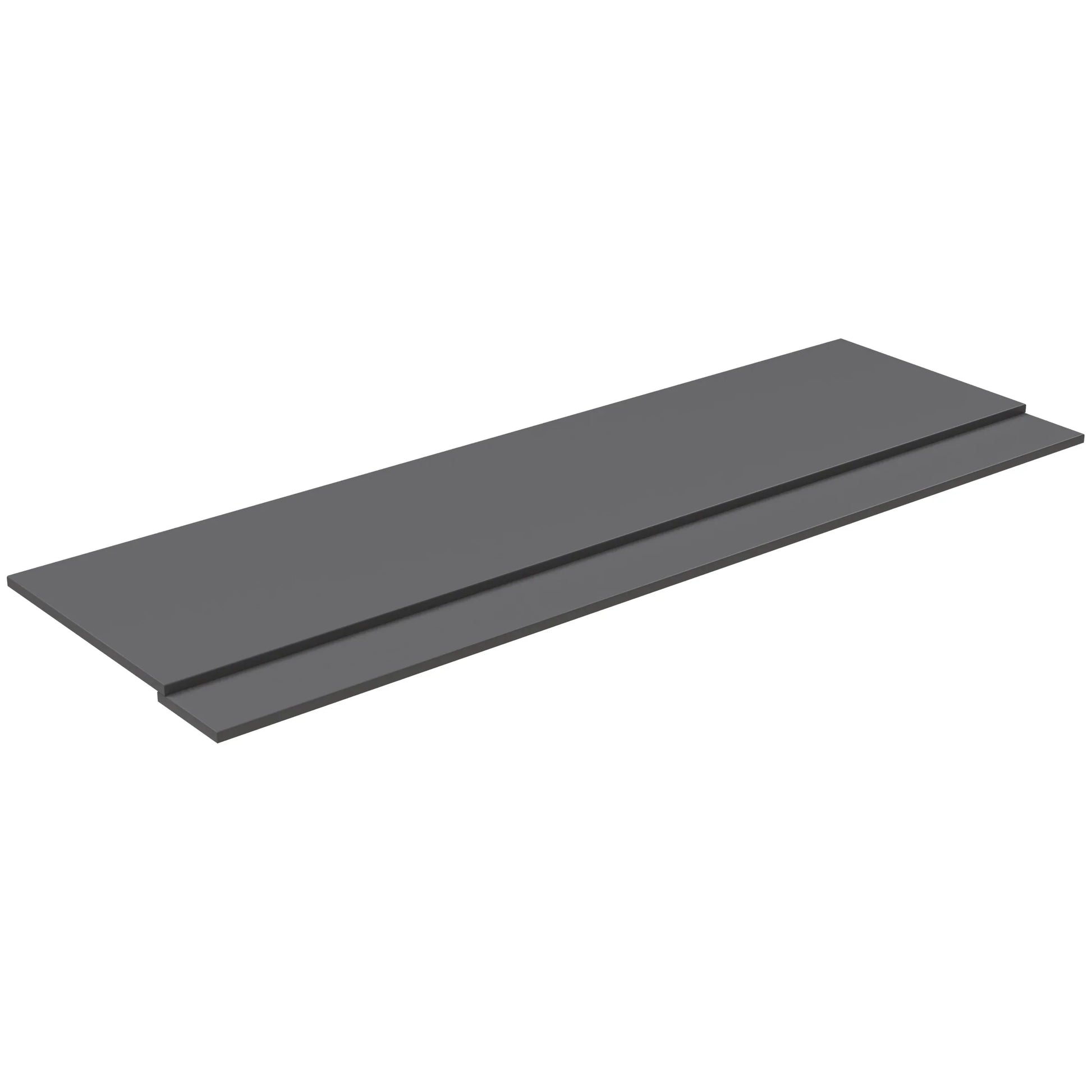 Harper & Brooke Granby 1800mm 2 Piece Bath Panel - Matt Grey