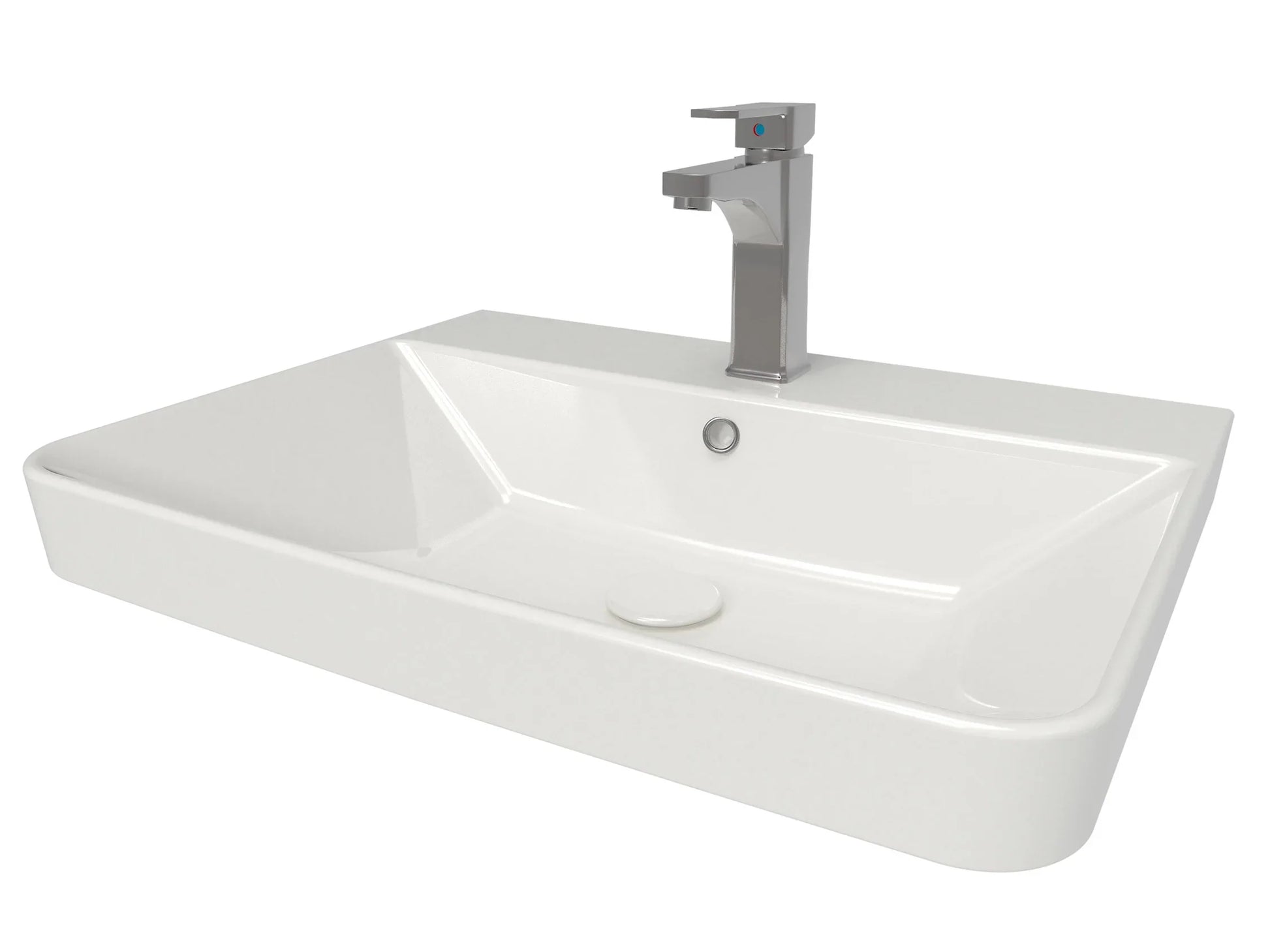 Harper & Brooke Portland 600mm x 460mm 1 Tap Hole Ceramic Basin