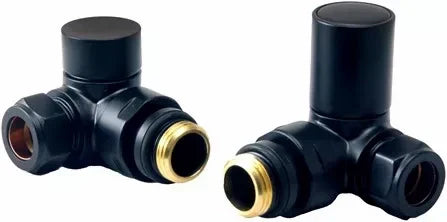 Harper & Brooke TMV Non-Thermostatic Corner Valve - Black