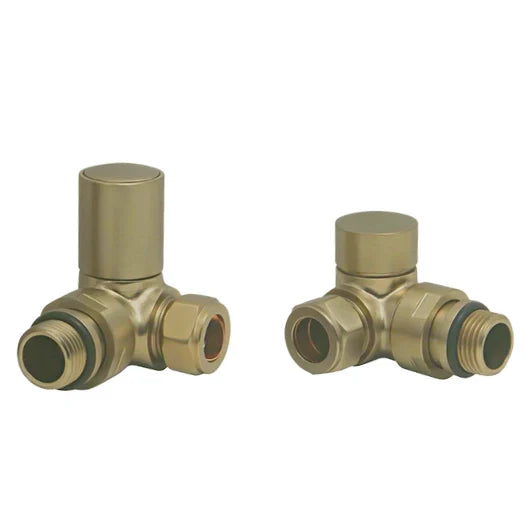Harper & Brooke TMV Non-Thermostatic Corner  Valve - Brushed Brass