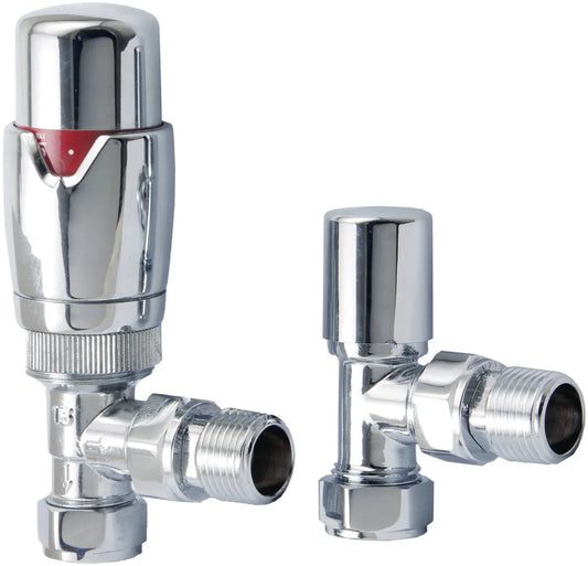 Harper & Brooke TMV Thermostatic Angled Valve  - Chrome