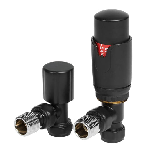 Harper & Brooke TMV Thermostatic Angled Valve - Black
